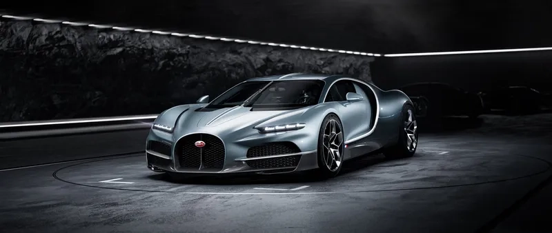 Xe bugatti ngoài trời khoe phong cách thể thao ấn tượng