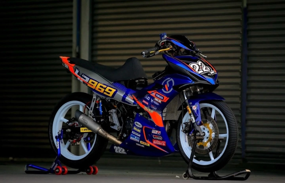 Exciter 150 độ mâm-014 màu đồng 5 cây phong cách Malaysia ấn tượng