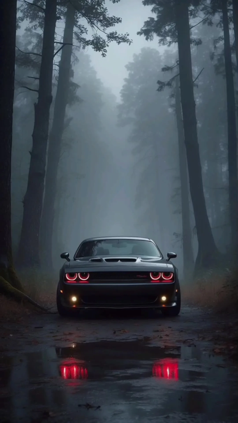 Mưa rơi gợi tâm trạng với hình nền xe buồn dưới mưa