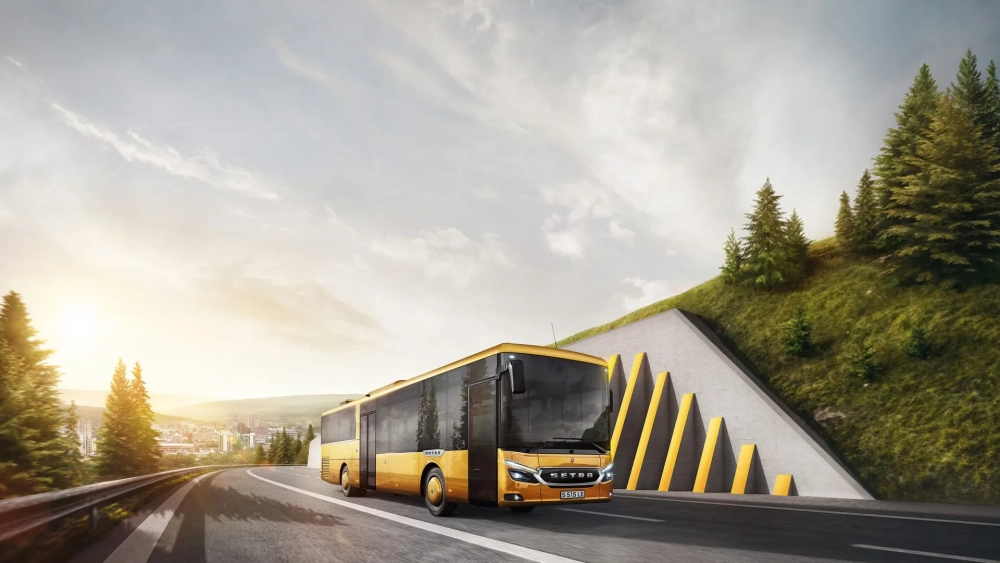 Biến màn hình với hình nền xe bus dài độc đáo