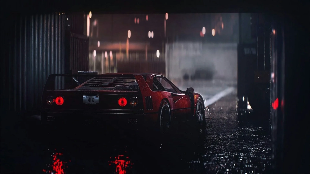 Khơi gợi cảm xúc với hình nền xe dưới mưa cảm xúc