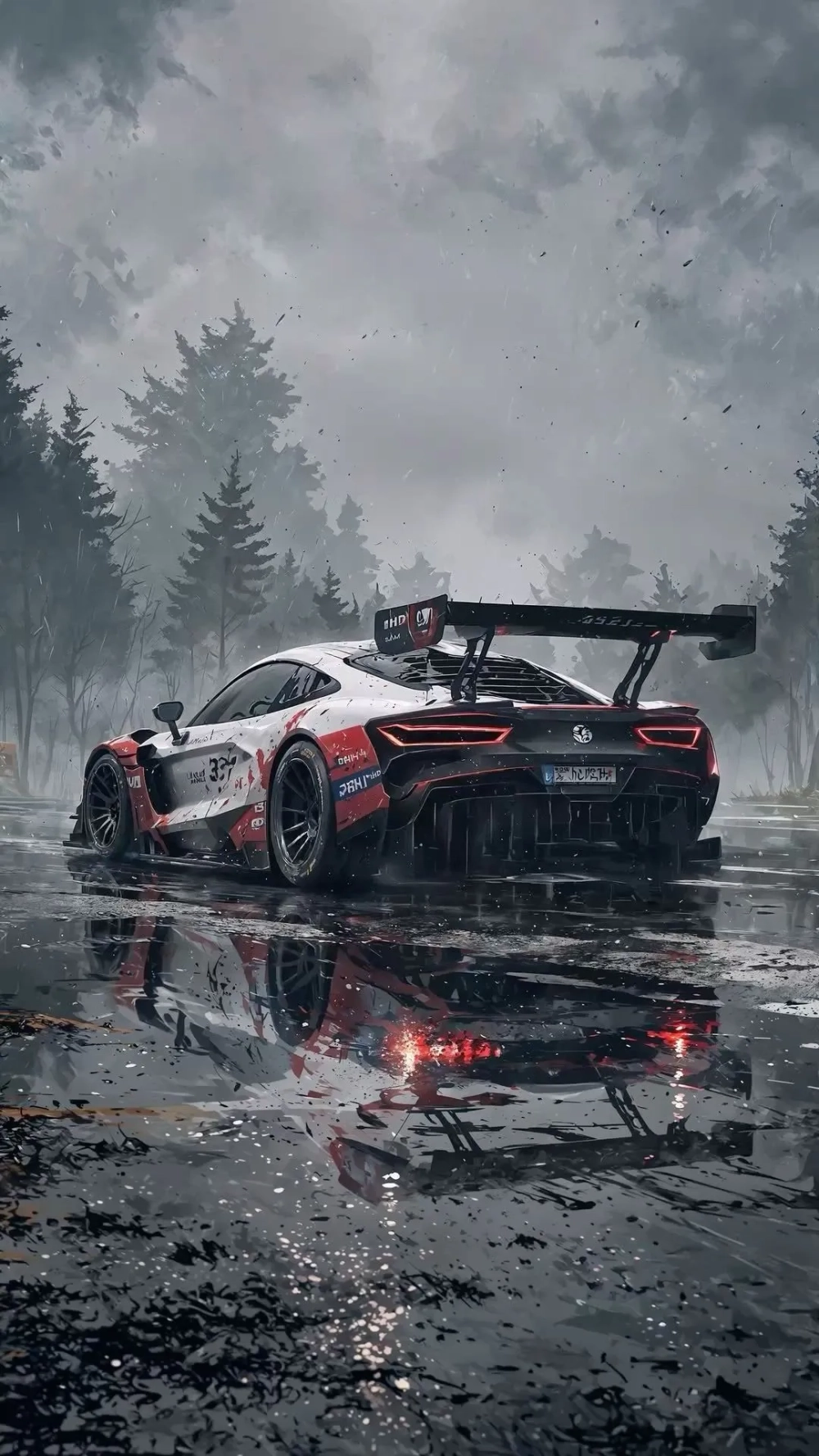 Trang trí màn hình với hình nền xe hơi phong cách