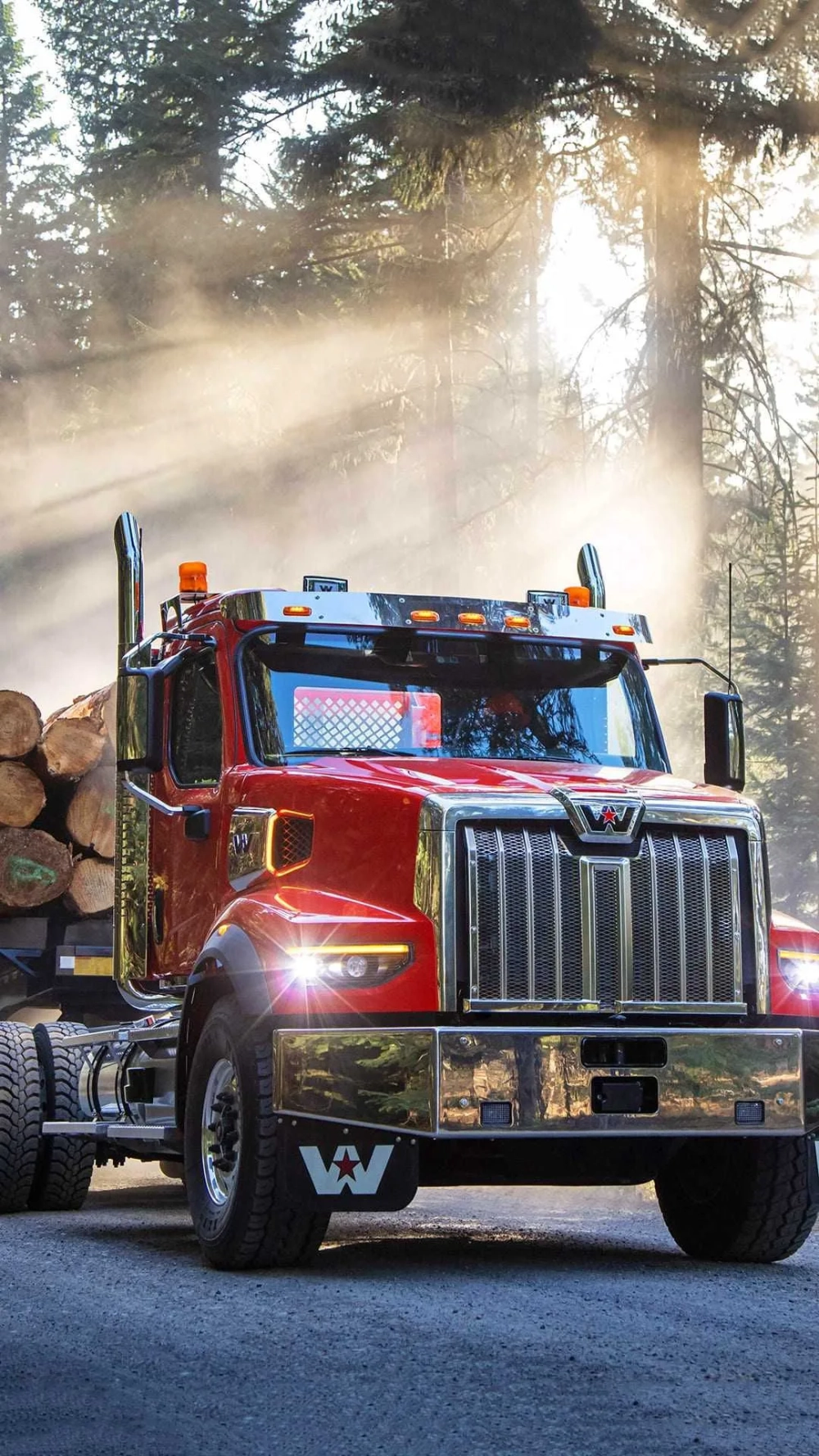 Khám phá đường dài với hình nền xe tải đường dài