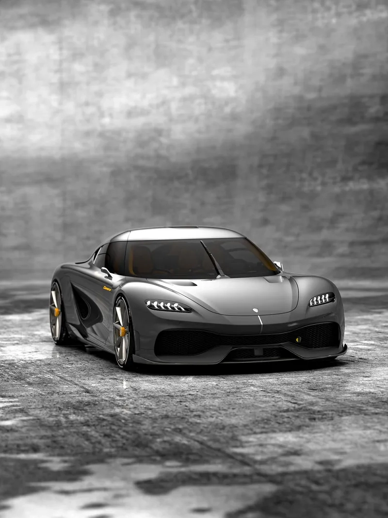 Hình xe koenigsegg phối cảnh sống động và ấn tượng