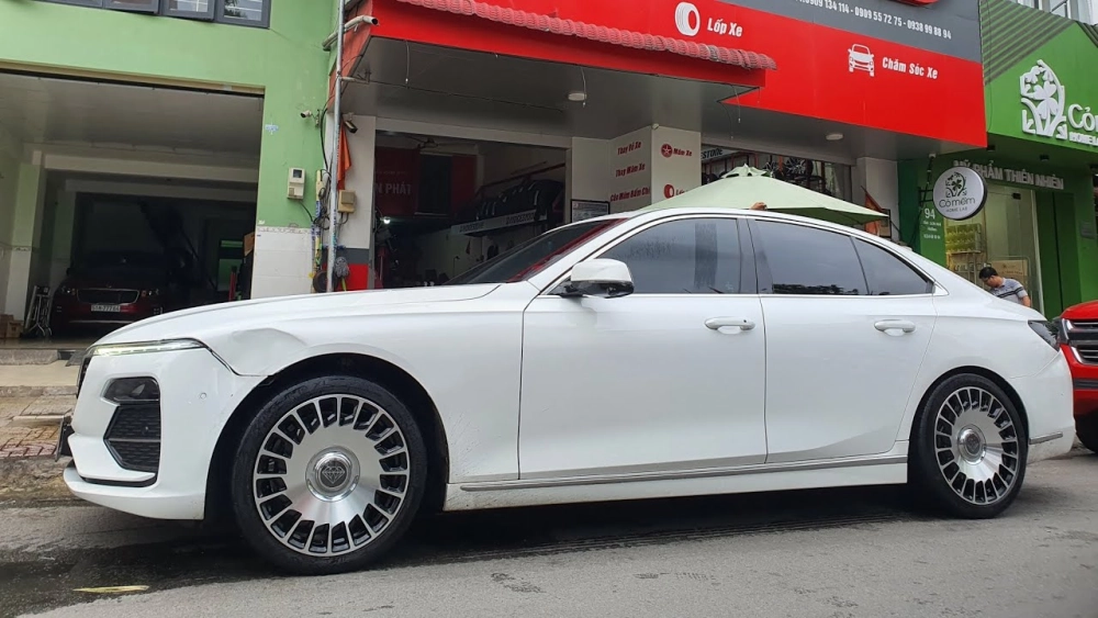 Exciter 150 độ mâm-019 CNC 5 cây màu vàng đồng sáng bóng cực đẹp