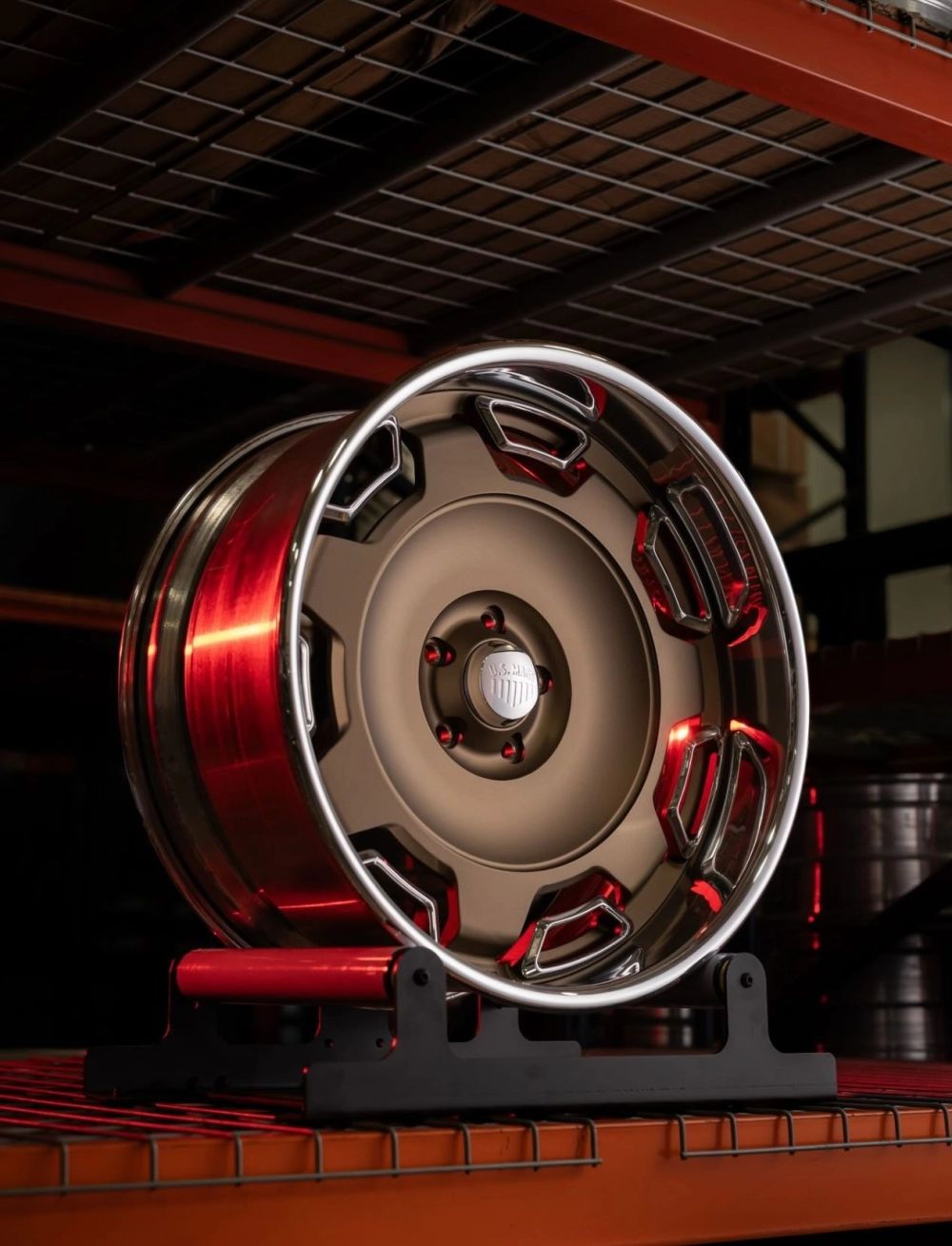 Mâm Forged US Mags màu đồng cổ điển viền tráng gương sang trọng