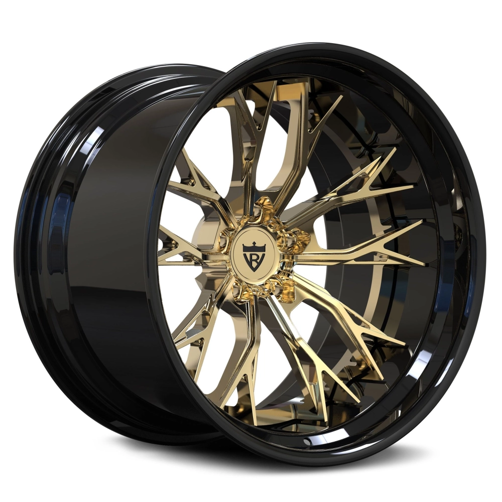 Thiết kế mâm lồi phối màu đen vàng độc đáo cho xe sang