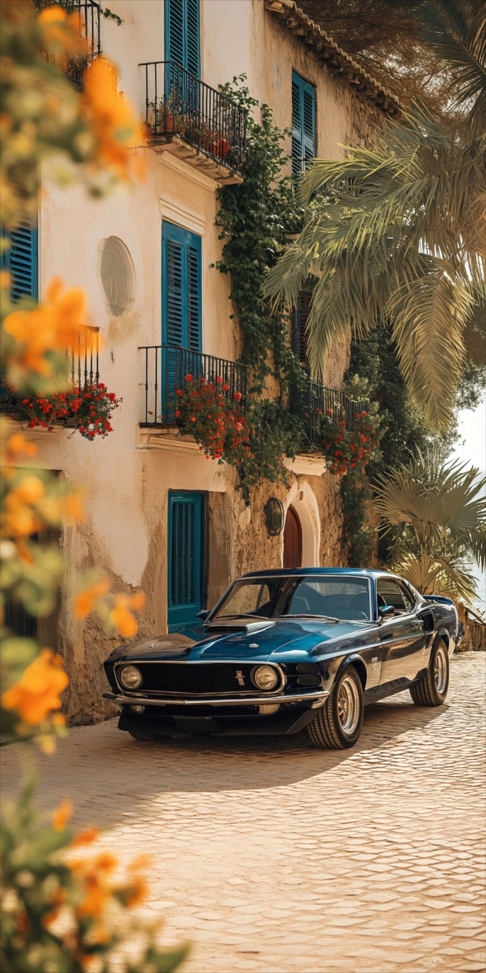 Gợi nhớ ký ức xưa qua ảnh nền xe cổ điển phong cách hoài niệm